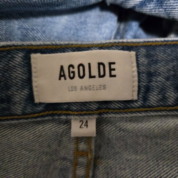 Agolde Pinch waist 90s Straight Denim Jeans 24 - Picture 10 of 11